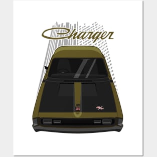 Chrysler VH Valiant Charger RT - Citron Gold Posters and Art